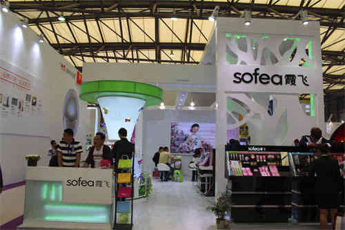 霞飛化妝品特裝展臺美博會廣州廣交會展臺搭建設計商