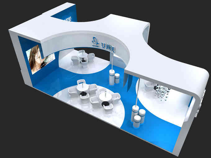 艾美尚特裝展臺美博會廣州廣交會展會設(shè)計搭建