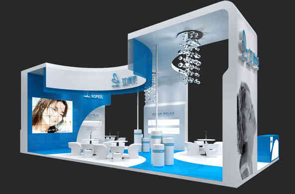 艾美尚特裝展臺美博會廣州廣交會展會設(shè)計搭建