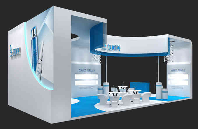 艾美尚特裝展臺美博會廣州廣交會展會設(shè)計搭建