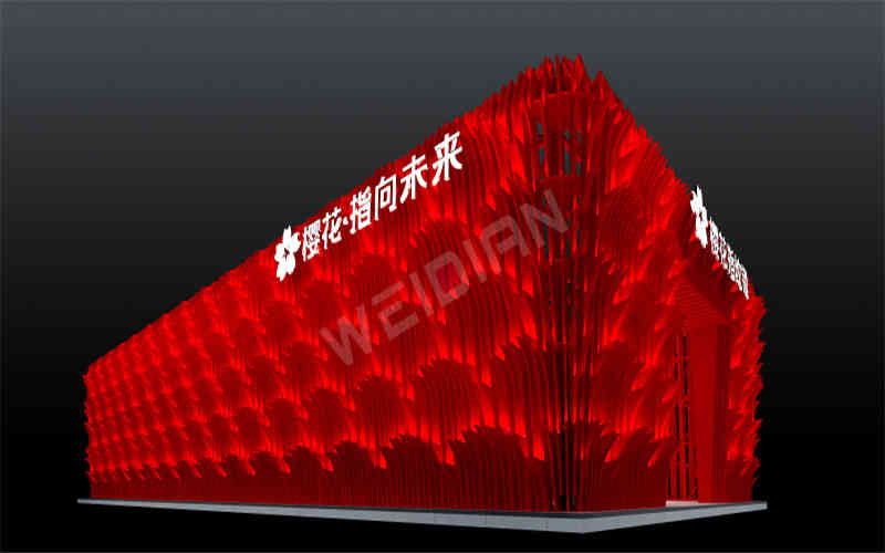 櫻花鎖業(yè)建博會展覽廣州展臺設計搭建